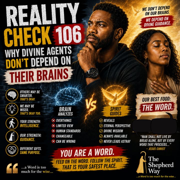 REALITY CHECK 106 YOU ARE NOT HERE TO FIX THE WORLD