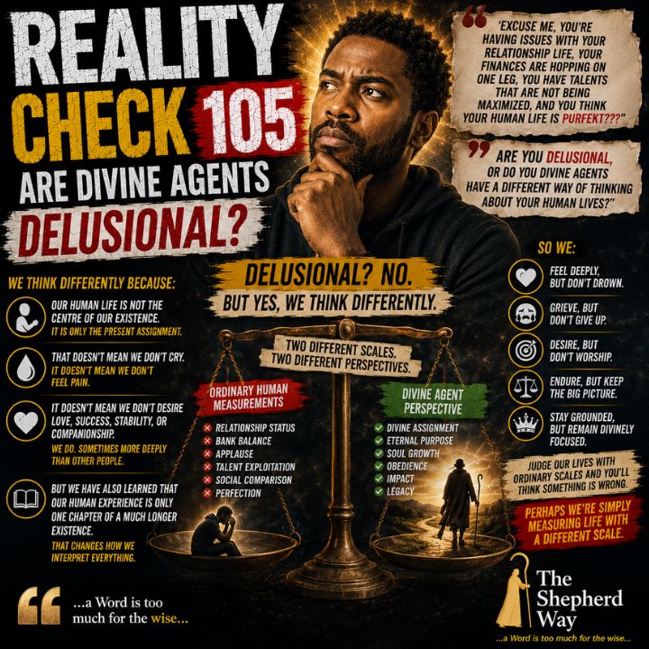 reality check 105 DO DIVINE AGENTS THINK DIFFERENTLY